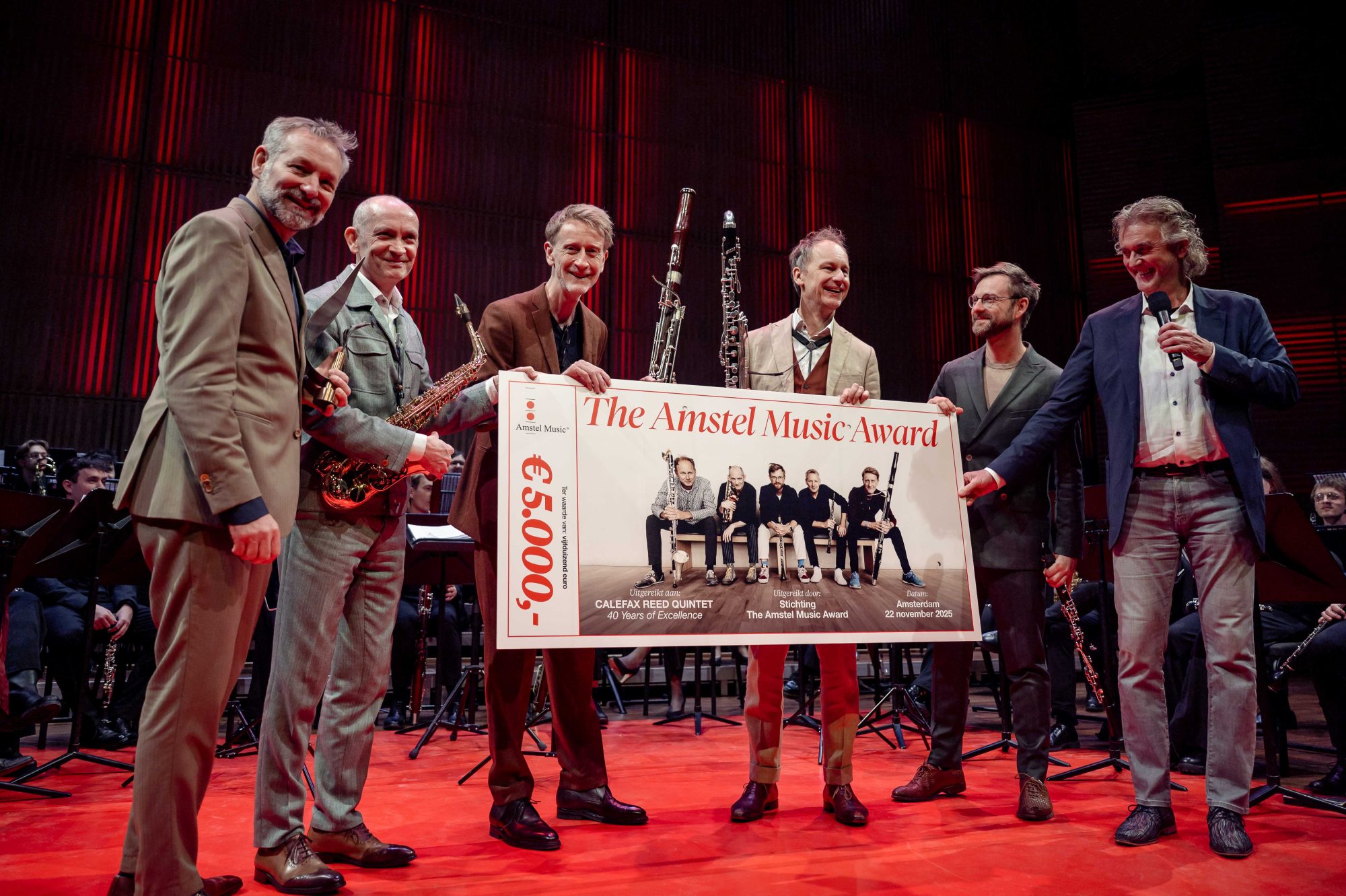 Calefax ontvangt Amstel Music Award